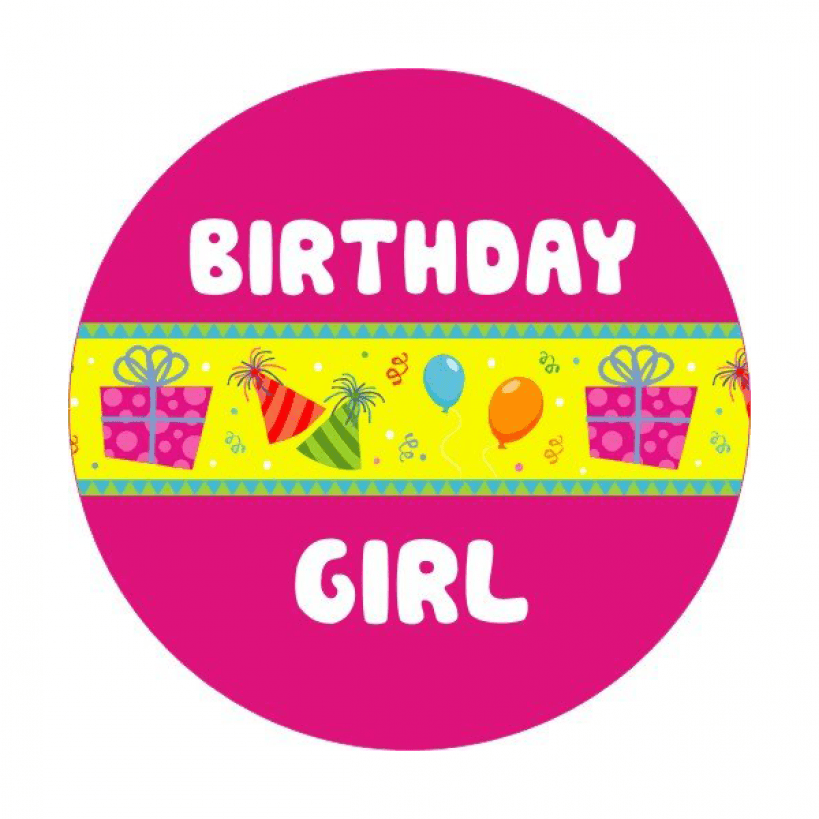 Birthday Girl Logo - Birthday Girl Stickers