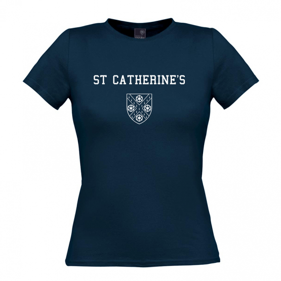 Catherines Clothing Logo - St Catherine's College Print T-Shirt - Women's | University of ...