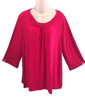 Catherines Clothing Logo - Maggie Barnes Catherine's Women's Plus Size Red Top Blouse 0 X 2 X