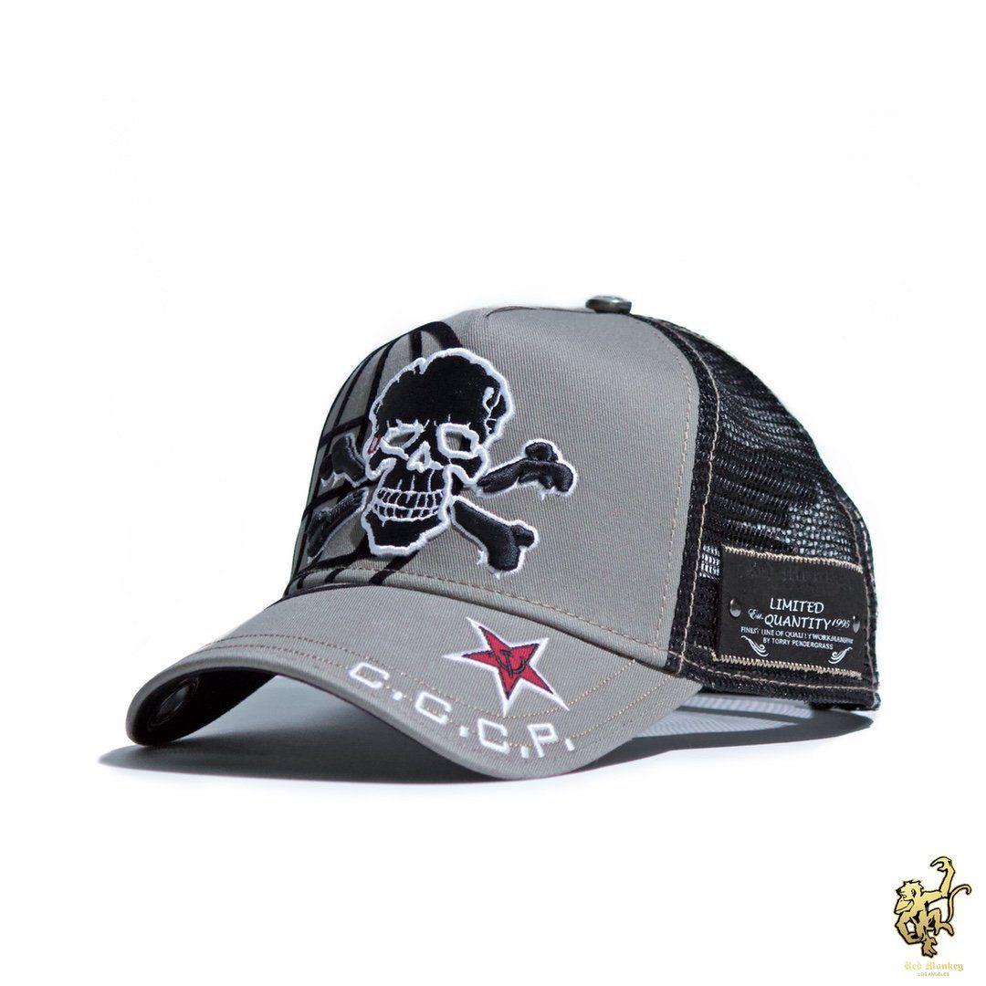 S a Red Square Logo - Red Monkey Red Square II Trucker Hat Western Wear