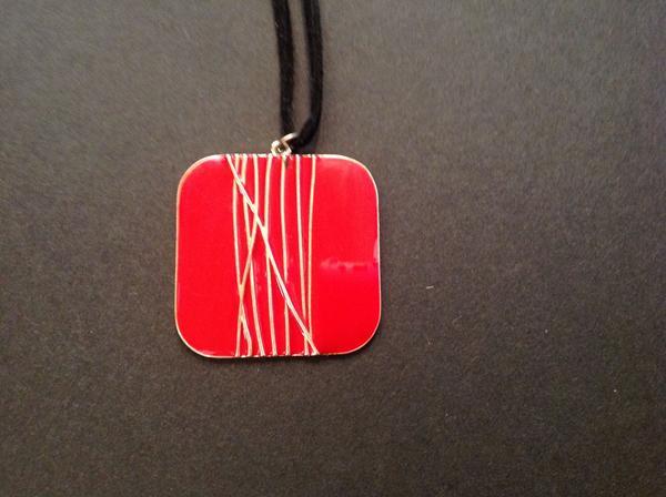 S a Red Square Logo - Red Square Necklace – Jaunty & Rakish