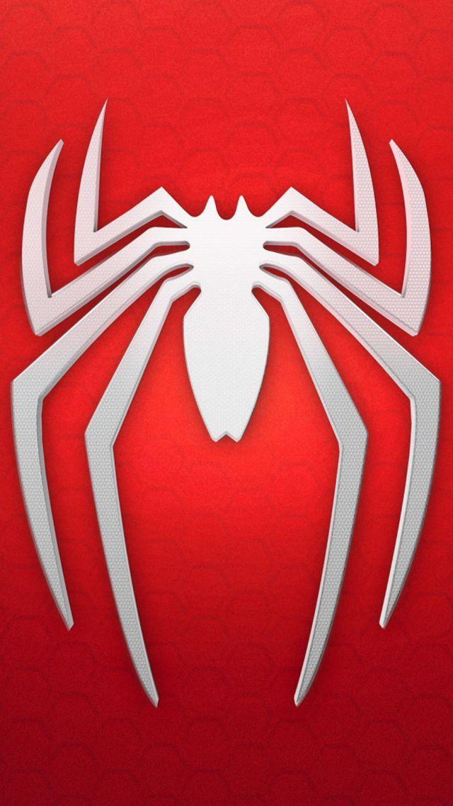 Red Whitw and Logo - Wallpaper spiderman, logo, background, red, white, Games #11596
