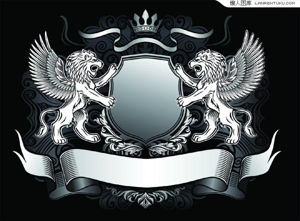 Best Shield Logo - Lion Shield classic decorative patterns