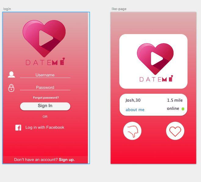 About.me App Logo - Entry #16 by Yousefkhaledd for design logo for dating app and app ...