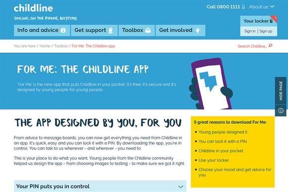 About.me App Logo - Children can find counselling through Childline app