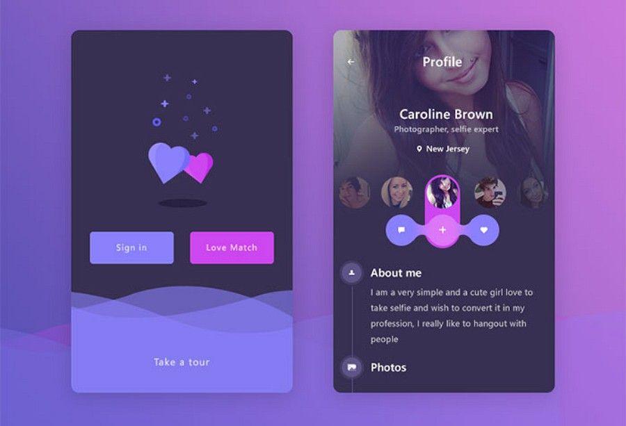 About.me App Logo - UI Design Trends for Mobile Apps in 2018