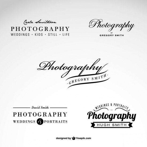 Photography Business Logo - Photography business logo set Vector | Free Download