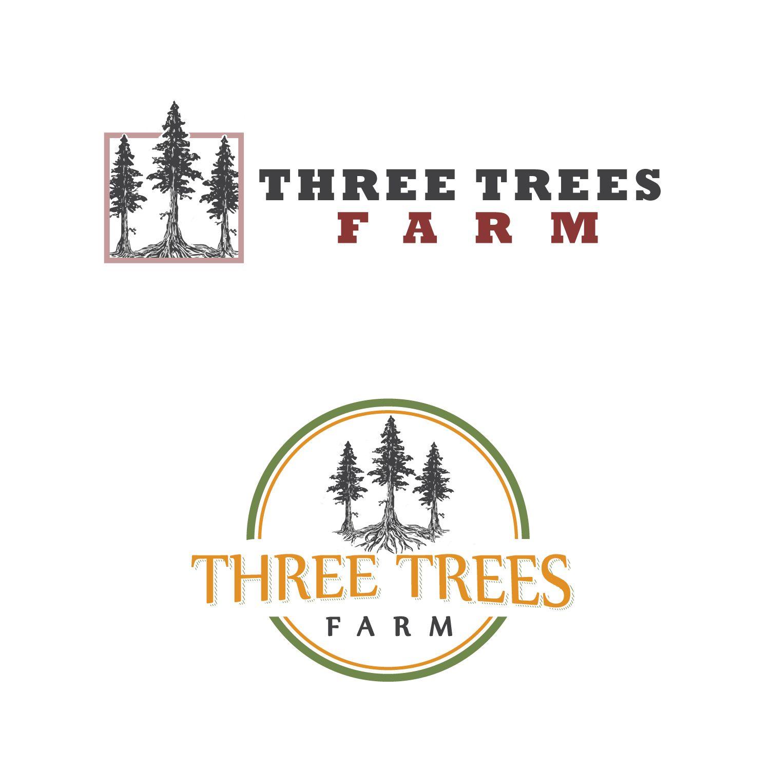 Three F Logo - Personable, Conservative, Farm Logo Design for Three Trees Farm