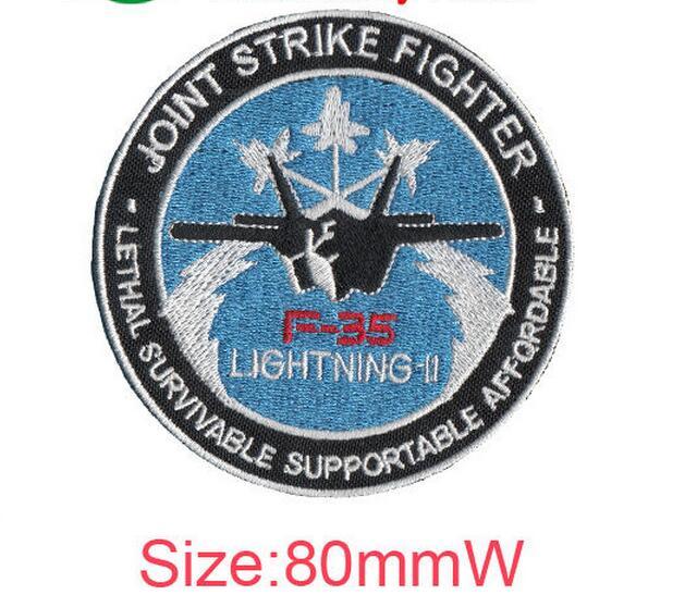 Cool Lightning Logo - 2019 F35 Lightning 11 Joint Strike Fighter Logo Embroidery Patch ...