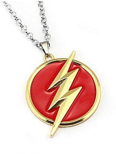 Cool Lightning Logo - Fashion Tanson Cool SUPER HERO The Flash Necklace Lightning Logo ...