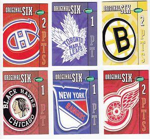 NHL Original 6 Logo - NHL Original Six Hockey Team Logo Cards Complete Set ITG Parkhurst ...