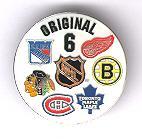 NHL Original 6 Logo - NHL Heritage Team Pins, NHL Heritage Logo Pins, NHL Defunct Team ...