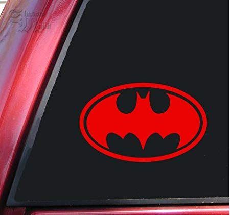 Red Batman Logo - Batman Bat Symbol Vinyl Decal Sticker 6 X 3. Red