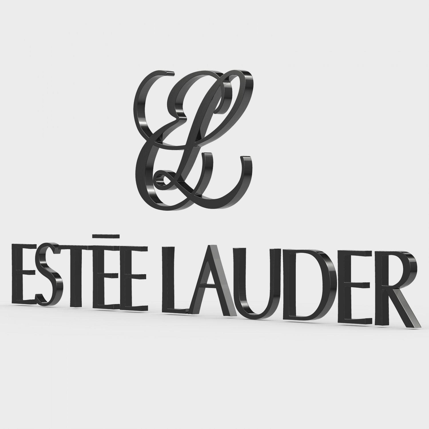 Estee Lauder Logo - Estee lauder logo 3D Model in Other 3DExport