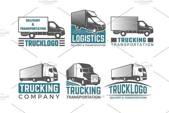 Creative Truck Company Logo - Truck logo. Business symbols emblems Graphics Creative Market