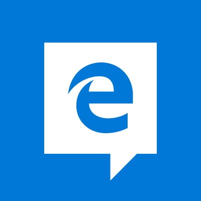 White Microsoft Edge Logo - will not display full width of site, section of browser window goes