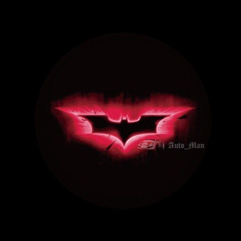 Red Batman Logo - Motorcycle Universal 3d Red Batman Logo Laser Projector CREE LED ...