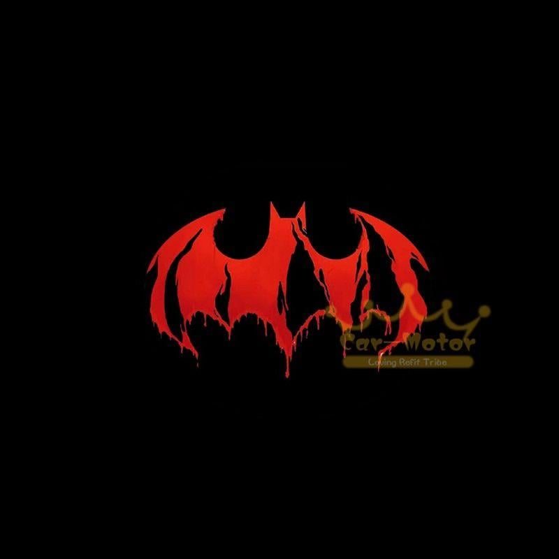 Red Batman Logo - 2x Car Door Welcome Courtesy 3D Red Batman Logo Laser Projector ...