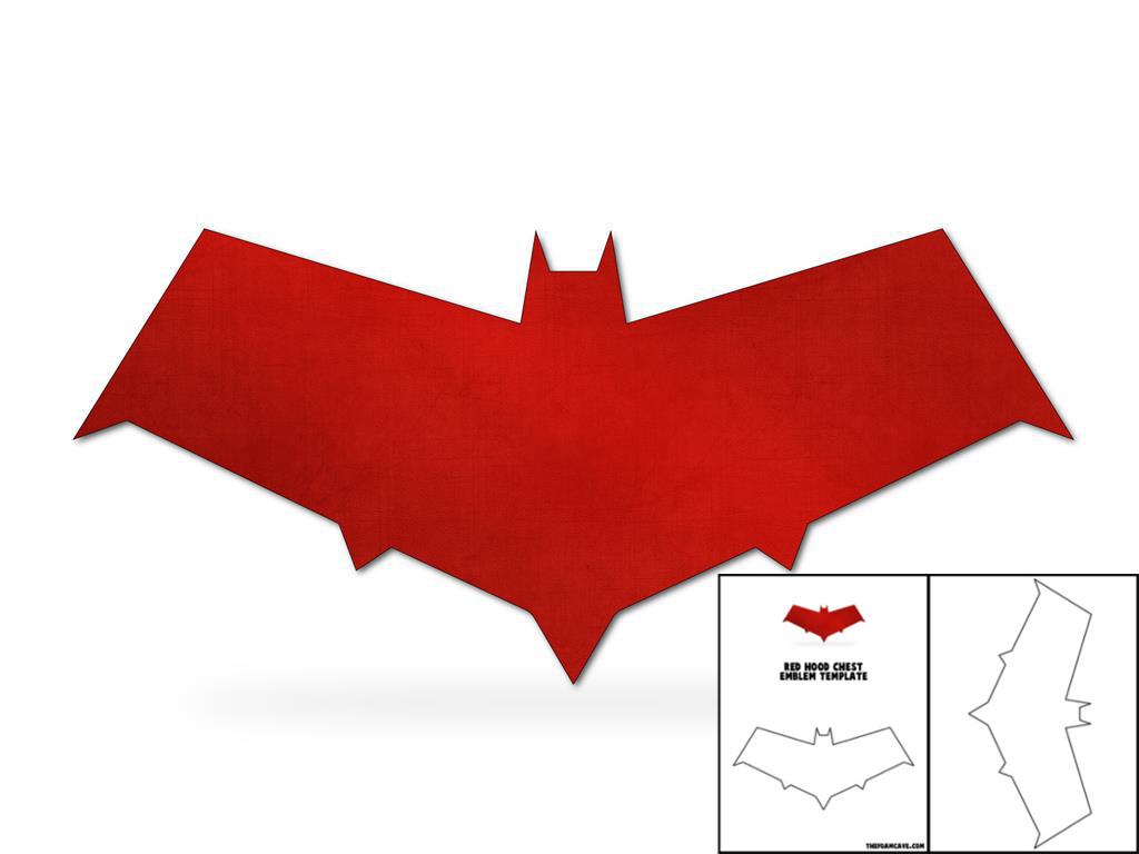 Red Batman Logo - Template for Red Hood Chest Emblem