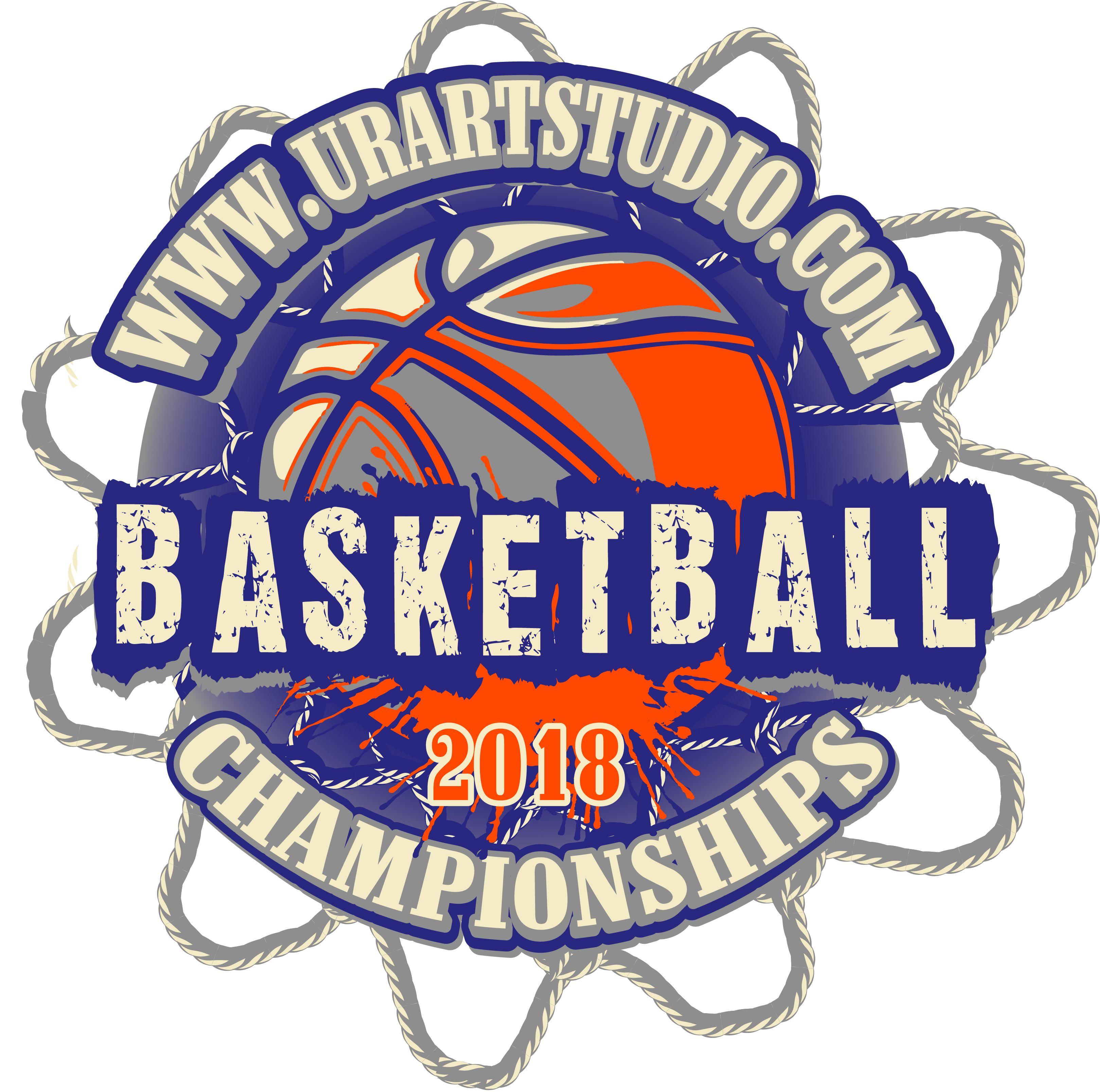 Basketball Vector Logo - BASKETBALL 2018 CHAMPIONSHIPS T Shirt Vector Logo Design For Print