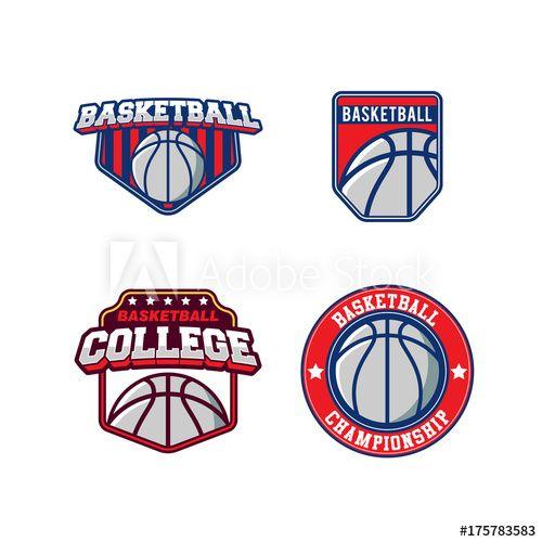 Basketball Vector Logo - Basketball Vector Logo Set this stock vector and explore