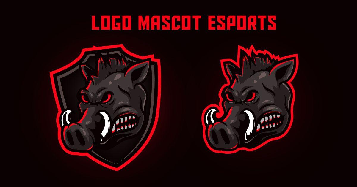 Boar Sports Logo - Wild boar mascot esports sports