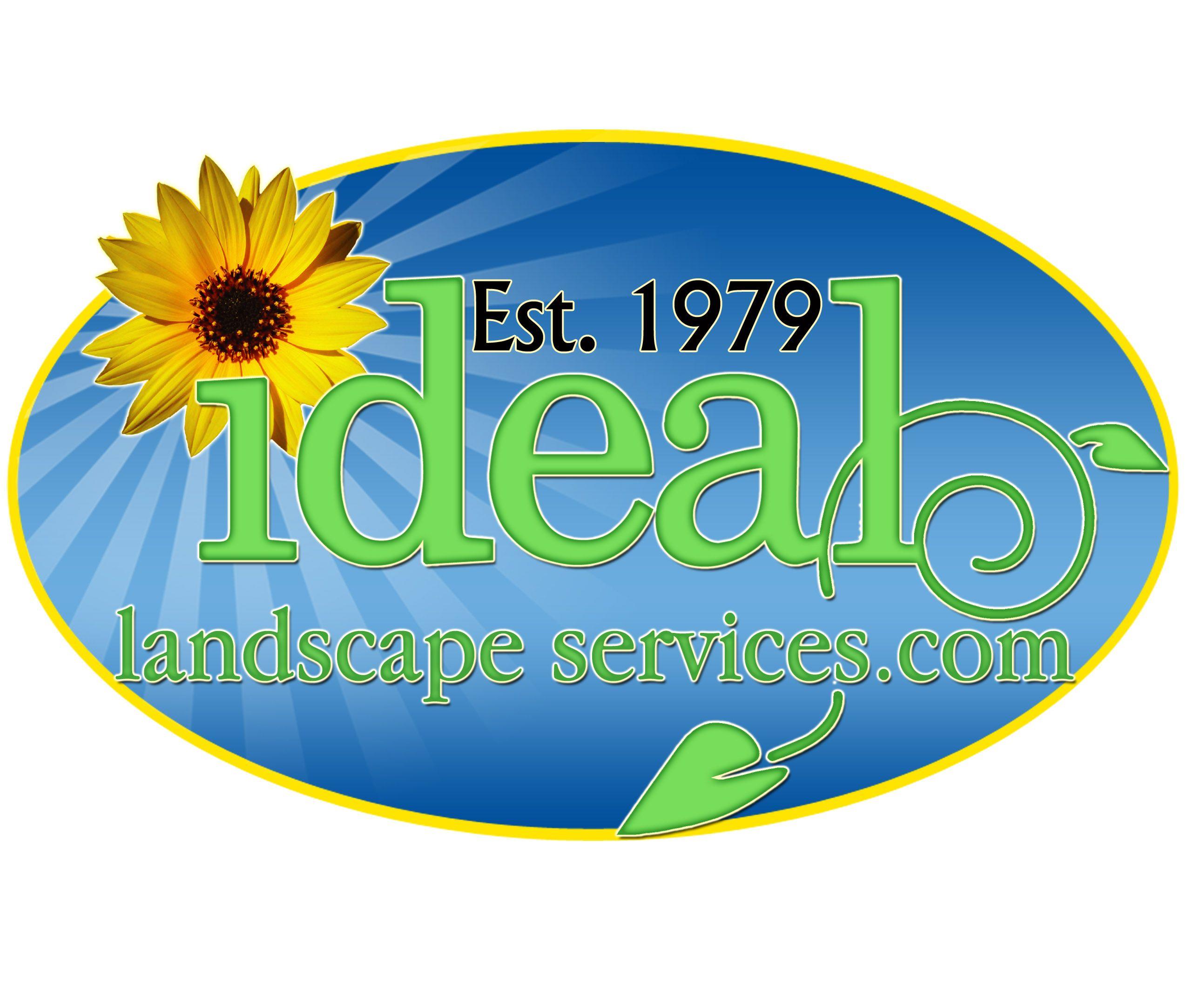 Landscape Flower Logo - Ideal Landscape Logo Transparent - Ideal Landscape Services