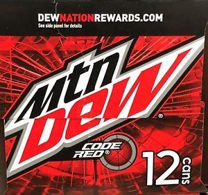 Mtn Dew Code Red Logo - Mountain Dew Code Red Soda 12 Pack Mtn Dew 12000809989 | eBay