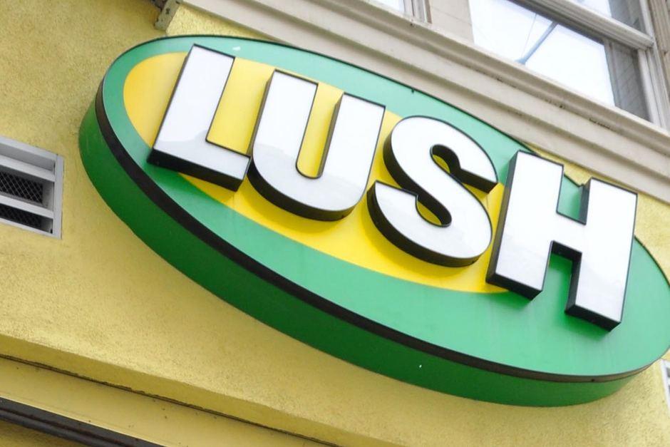LUSH Cosmetics Logo - Logo on the front of a Lush Cosmetics store - ABC News (Australian ...