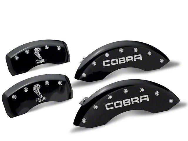 Black Cobra Logo - MGP Mustang Black Caliper Covers w/ Cobra Logo - Front & Rear ...