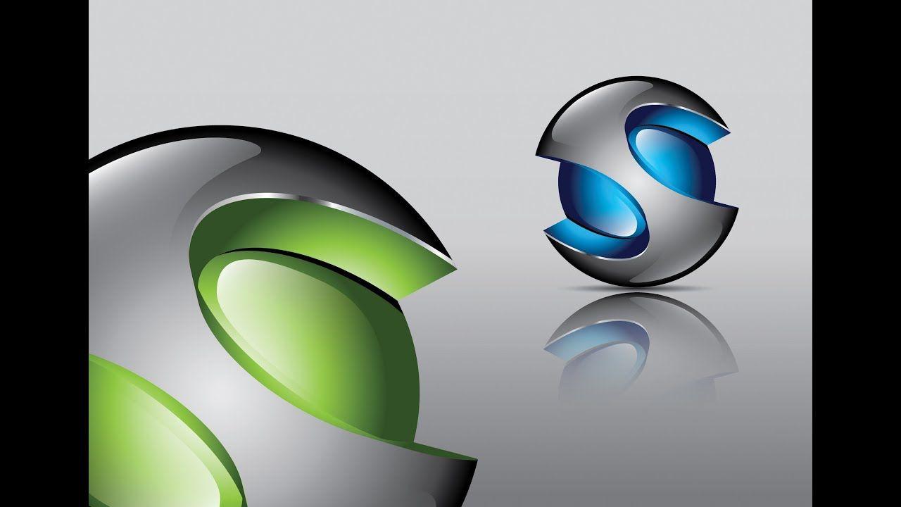 Full Globe Logo - How to create FULL 3D Logo Design in Adobe Illustrator CS5, 3d logo ...