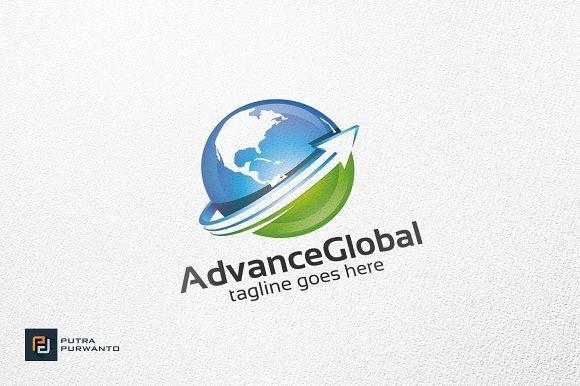 Full Globe Logo - Advance Global / Globe Logo Templates Creative Market