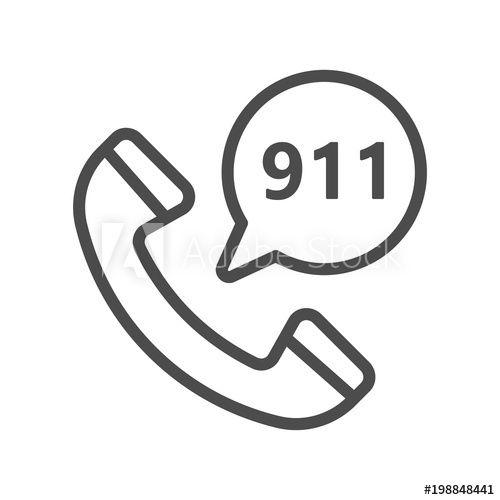 Speech Bubble Phone Logo - Emergency calling service filled outline icon, line vector sign ...