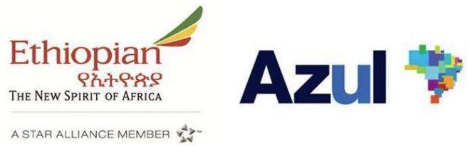 Azul Airlines Logo - Ethiopian and Azul Brazilian Airlines Enter Codeshare Agreement ...