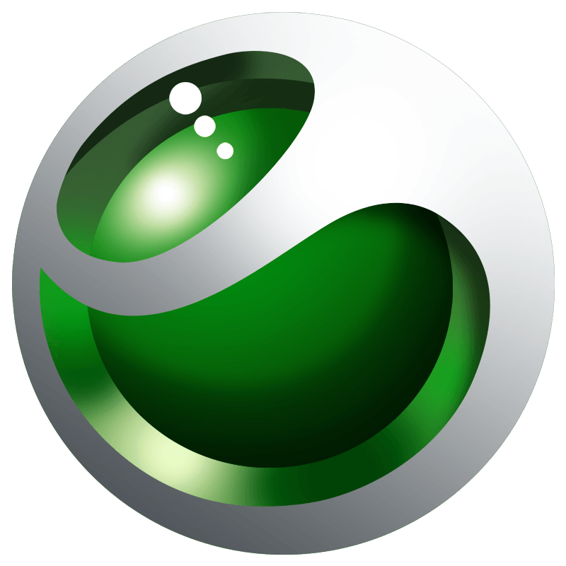 Green and Silver Ball Logo - Sony ericsson Logos
