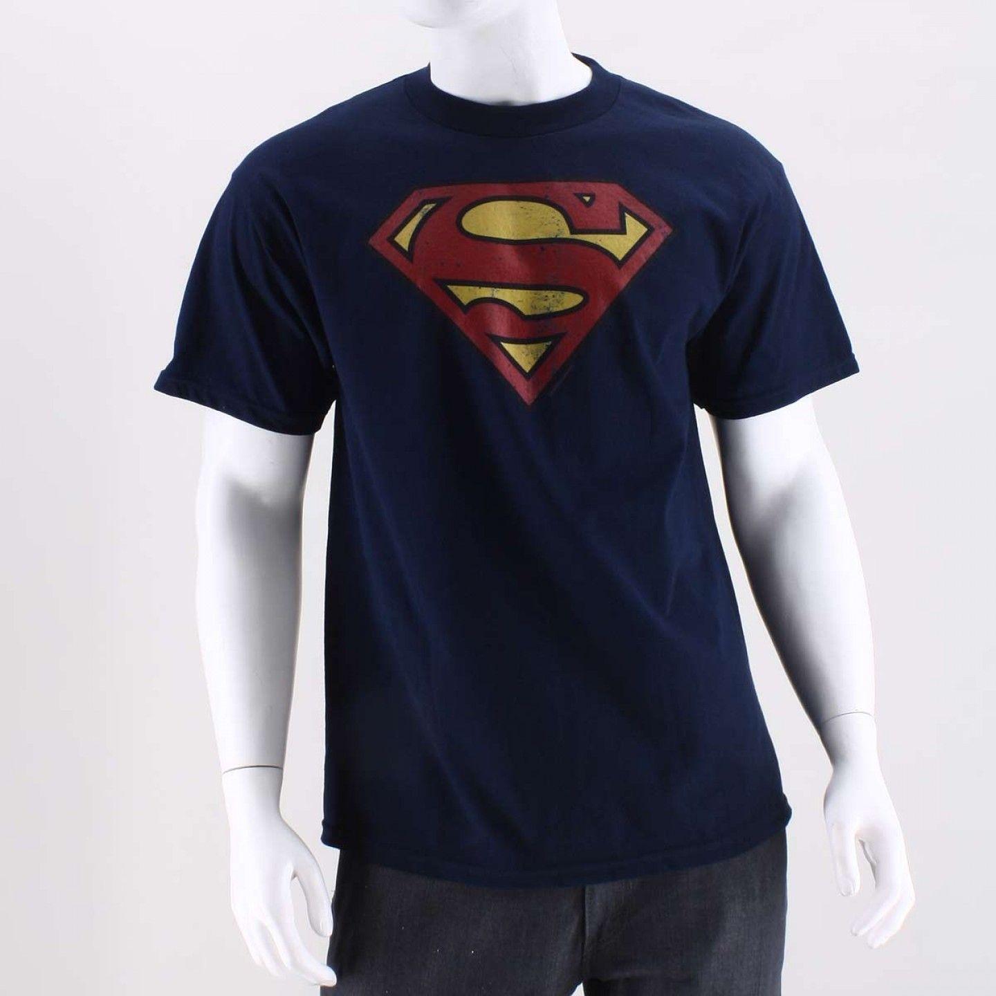 Sun Superman Logo - Fifth Sun Superman Logo Tee - SMM323-NAV - YCMC.com