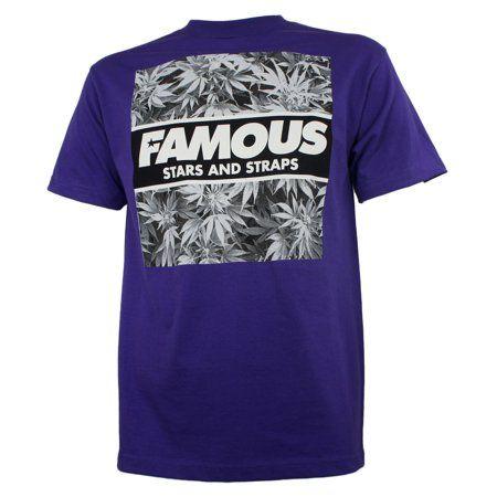 Famous Purple Logo - FAMOUS STARS & STRAPS 420 Hot Box Marijuana Logo Purple T Shirt