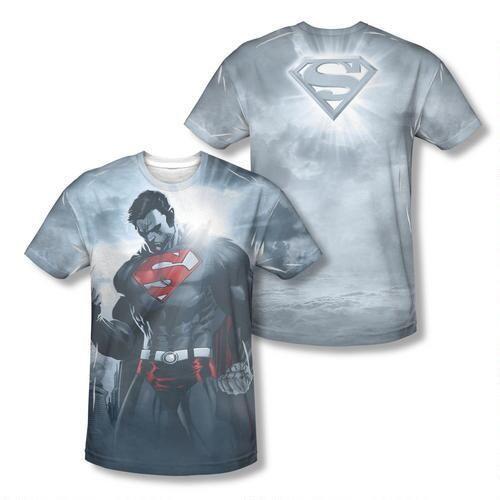 Sun Superman Logo - Superman Light of the Sun Adult Sublimation Allover Print T-Shirt ...