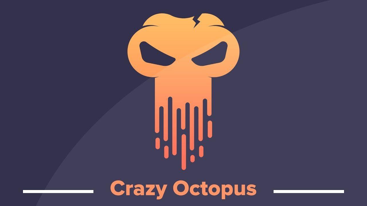 Crazy Logo - Logo Design Process : Design Crazy Octopus Logo in Illustrator CC