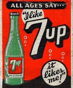 Vintage 7Up Logo - Best 7 up image. Advertising, Vintage ads, Vintage advertisements