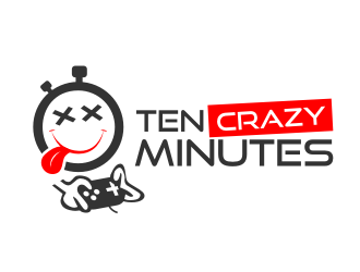 Crazy Logo - Ten Crazy Minutes logo design - 48HoursLogo.com