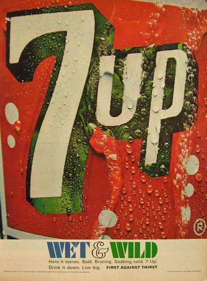 Vintage 7Up Logo - 1967 7-Up Ad ~ Huge Logo, Vintage Beverage Ads (Other)