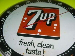 Vintage 7Up Logo - RARE 1940s Vintage 7UP SODA Old Black Red & White Logo Dial ...