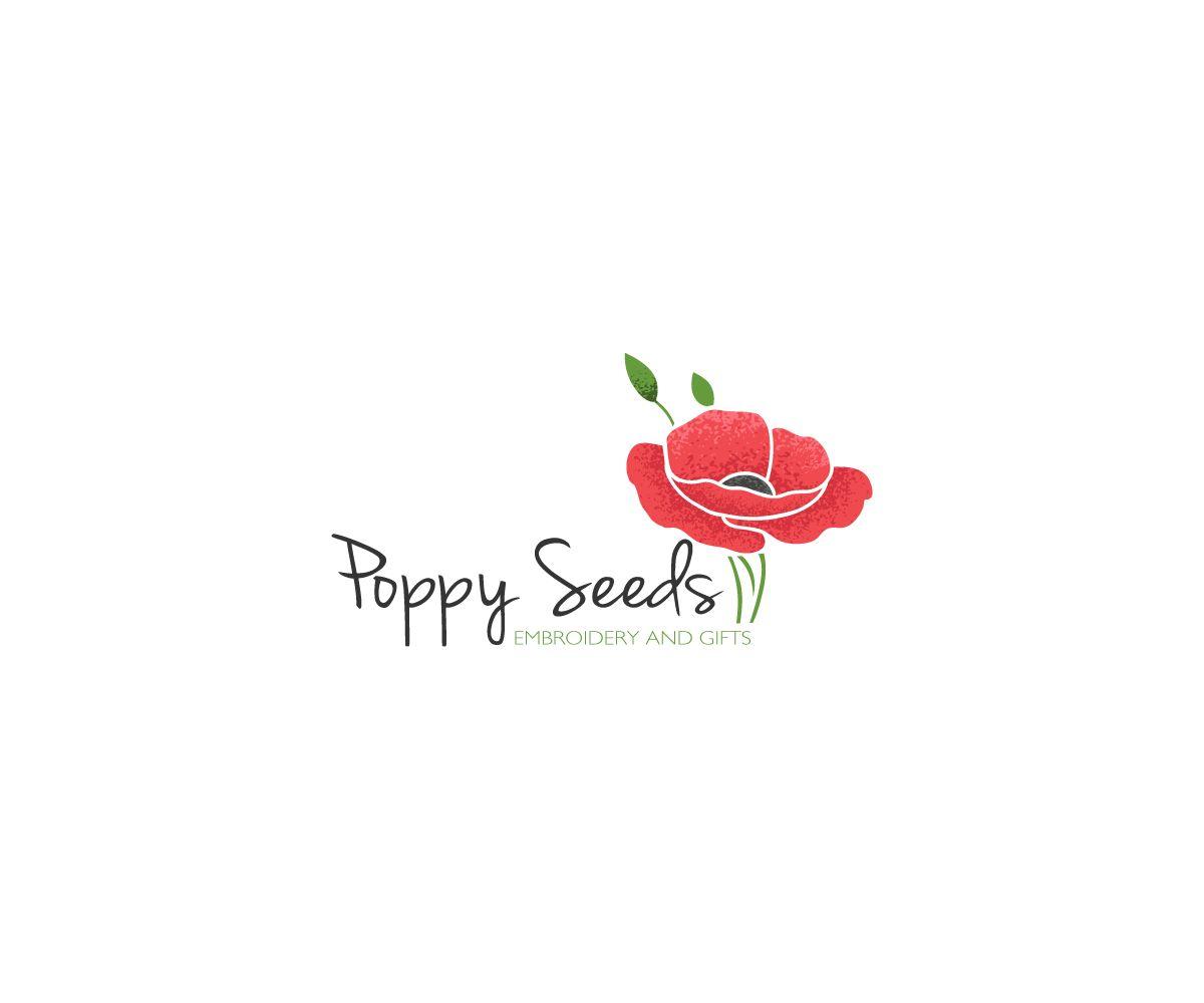 Poppy Logo - Modern, Masculine, Embroidery Logo Design for Poppy Seeds by ...