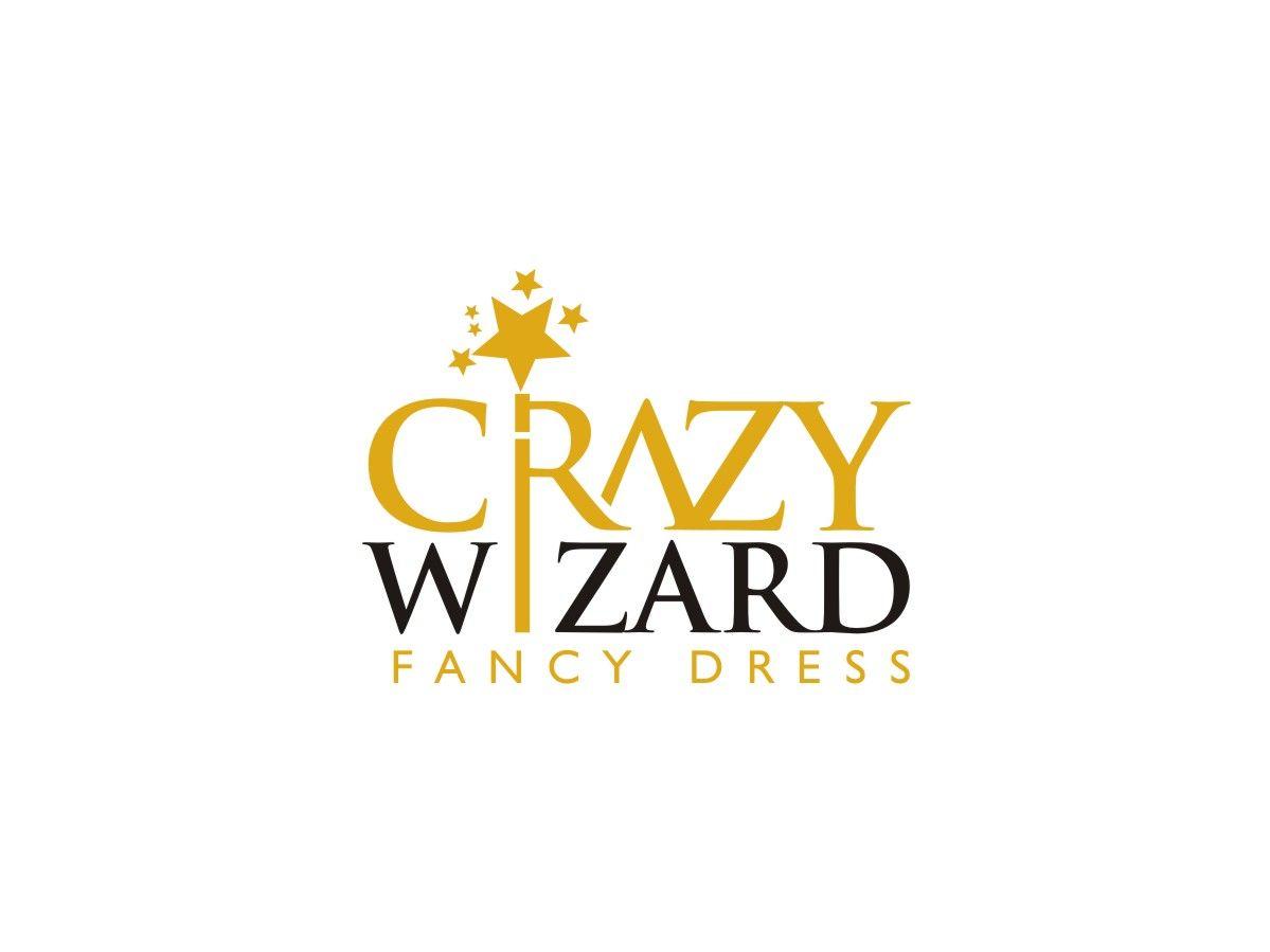 Crazy Logo - Playful, Colorful, Shop Logo Design for Crazy Wizard Fancy Dress by ...
