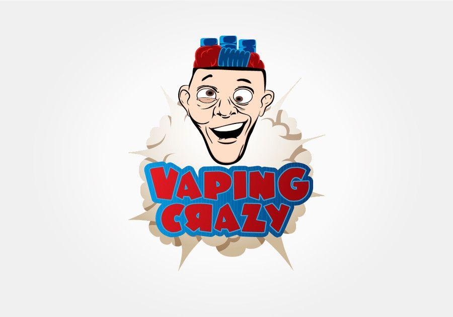 Crazy Logo - Entry by ser87 for Vaping Crazy Logo Design