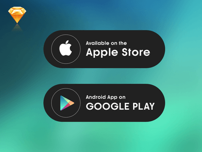 On Google Play App Andproid Logo - Mobile App Download (App Store, Google Play) Button Templates