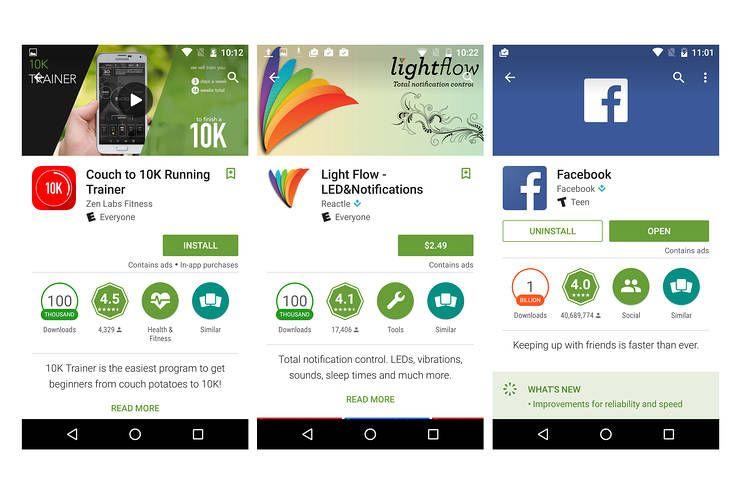On Google Play App Andproid Logo - Which Android Apps Have Ads? Google Play Store Now Tells You - WSJ