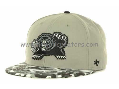 Spitfire Grizzly Logo - Gray/Black Vancouver Grizzlies 47 New-Era-20521289 Brand NBA ...