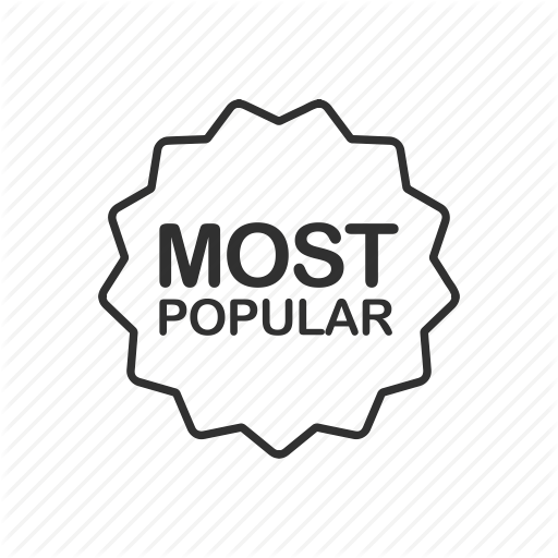 Most Popular Store Logo - Badge, label, most popular, popular, sign, store, tag icon